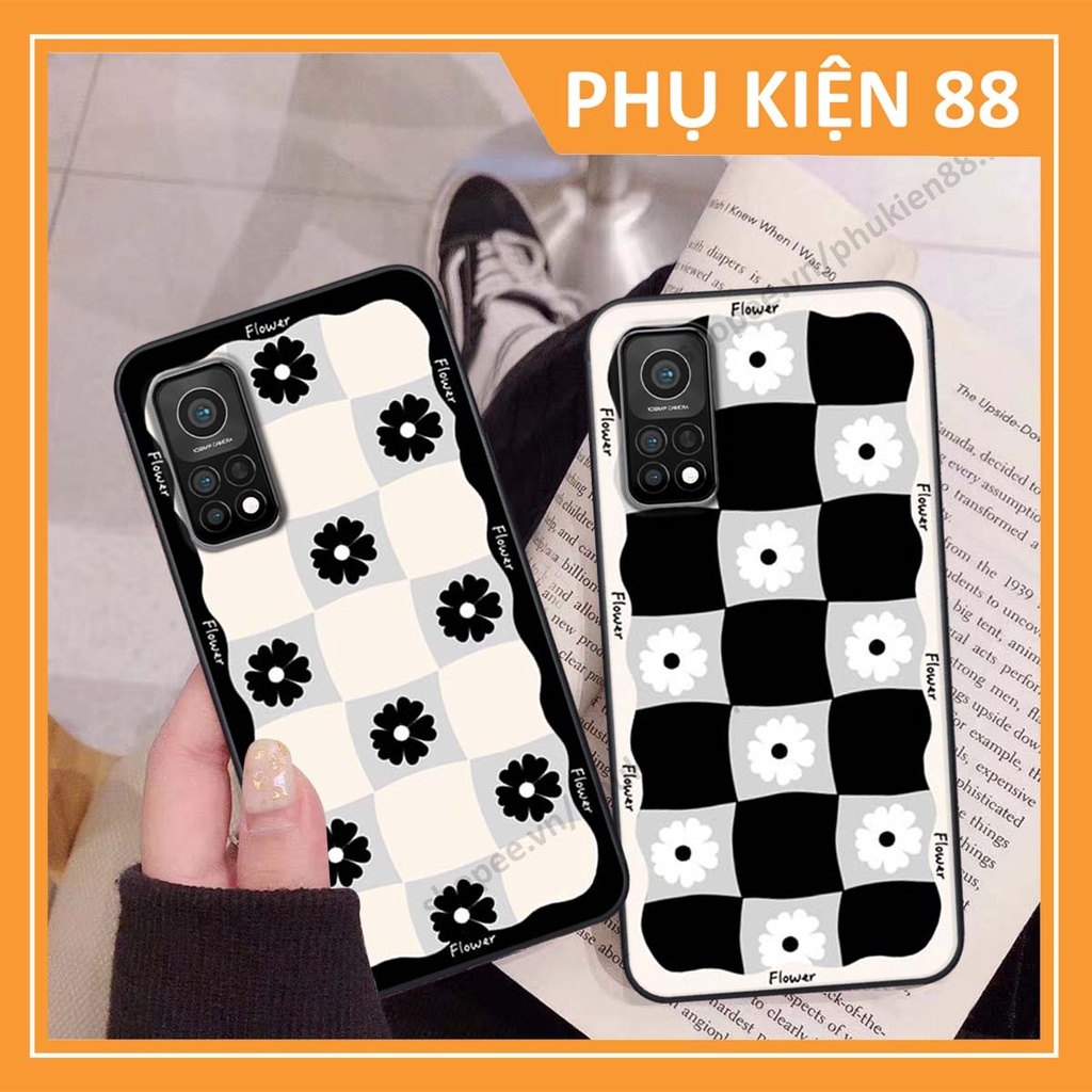 Ốp lưng Xiaomi Mi 10T Pro ốp điện thoại LineBear, bé tóc xù, hoa siêu đẹp