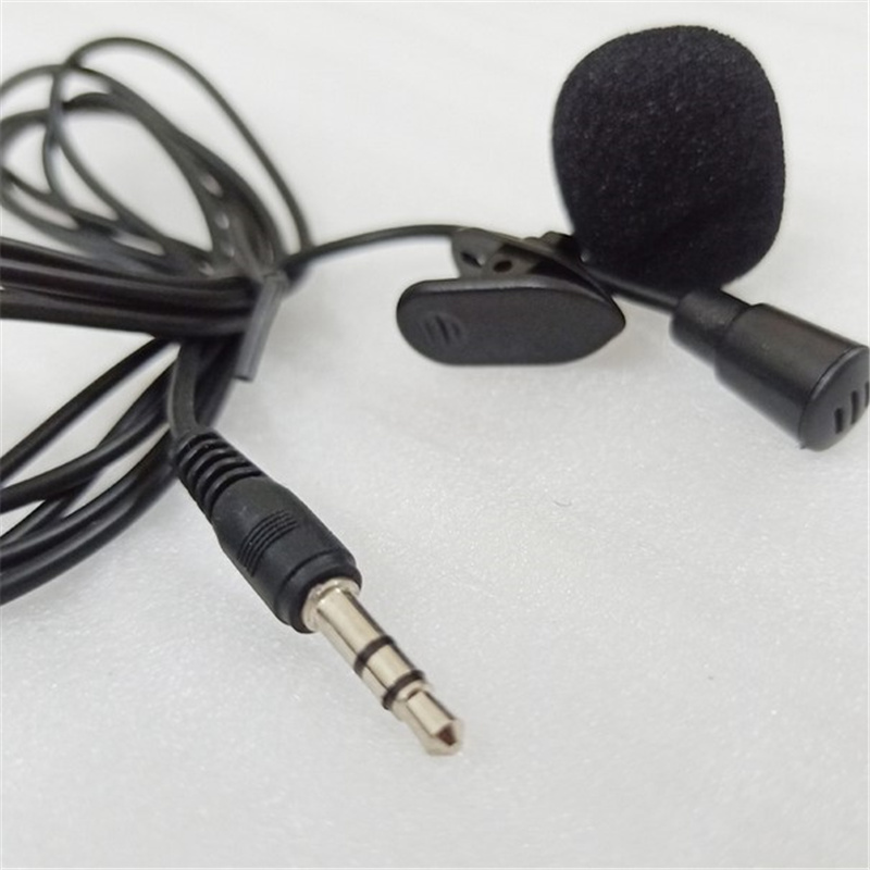3.5mm Clip On Coat Lapel Microphone Hands Free Wired Condenser Mini Mic New