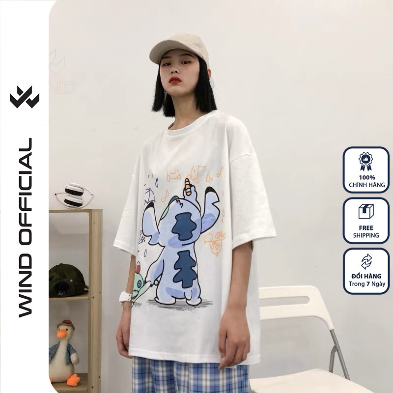 Áo thun tay lỡ WIND unisex form rộng Vẽ Tranh thời trang nam nữ oversize ulzzang | BigBuy360 - bigbuy360.vn