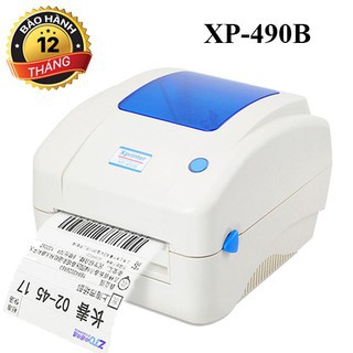 Máy in khổ A6,A7, in tem, in vận đơn TMĐT khổ 110mm Xprinter XP-490B