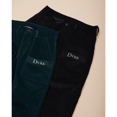 DVRK Quần Dài Nam Nữ Ống Rộng Vải Corduroy Nhung Tăm DVRK21SS