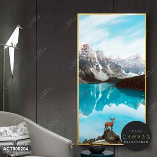 Tranh canvas khổ dọc size 50x100cm