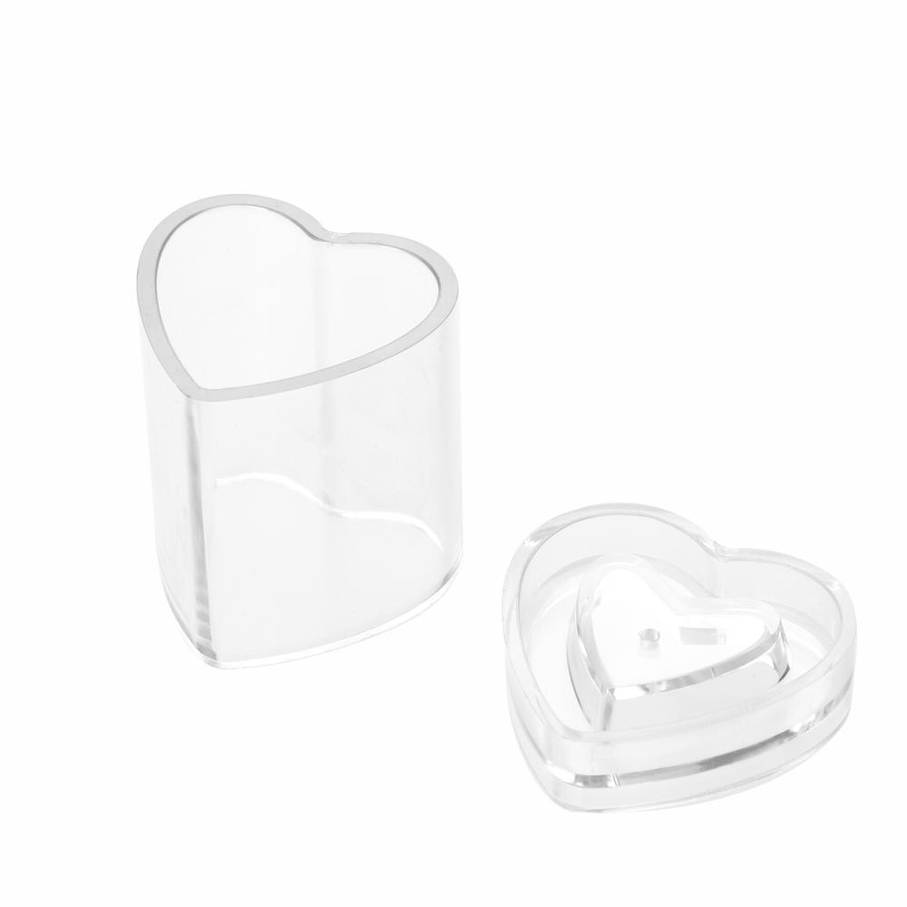 Khuôn Nhựa Acrylic Tạo Hình Làm Nến/Xà Phòng Hình Trái Tim 3D DIY