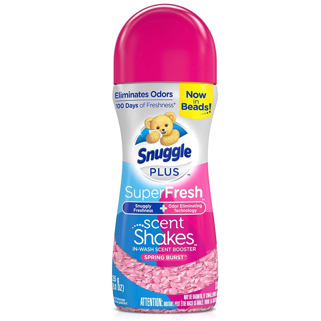 Hạt thơm áo quần Snuggle Scent Shakes in-Wash Scent Booster Beads SuperFresh Spring Burst 255g