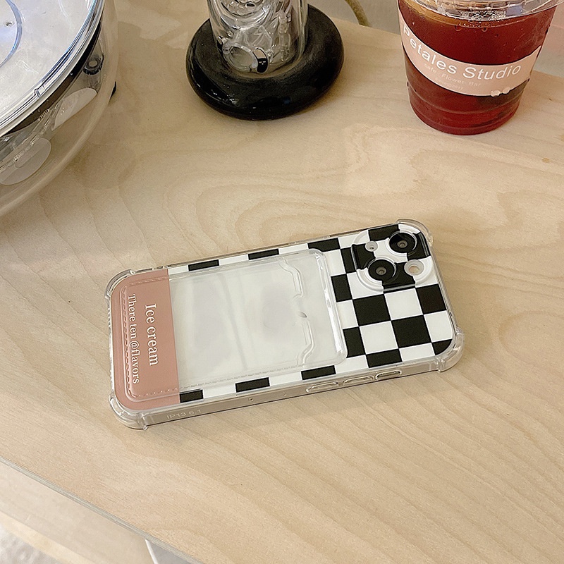 Ốp lưng IPhone TPU trong silicon kẻ caro 6/6s/6plus/6splus/7/7plus/8/8plus/xs/11/12/13/14/pro/max/plus/promax TT21