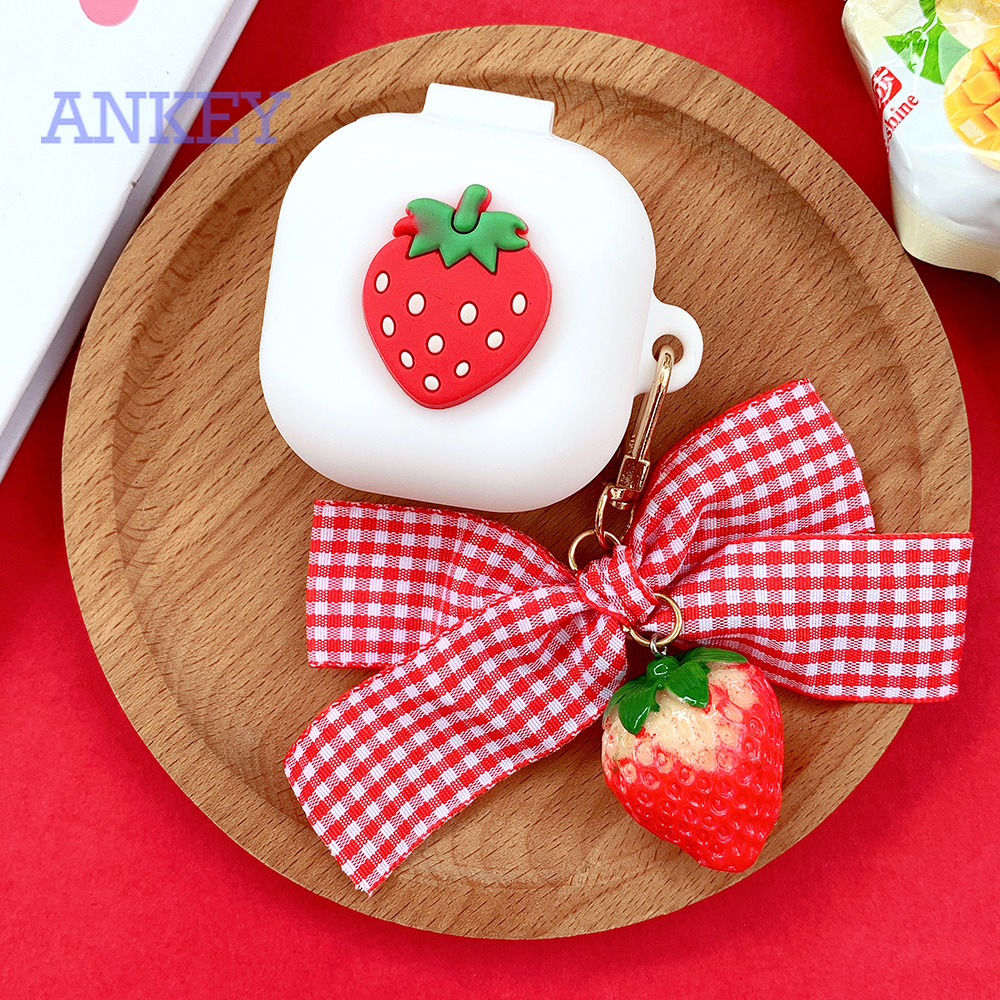 Case for Samsung Galaxy Buds Live / Buds Pro / Buds2 Vỏ bọc bảo vệ hộp sạc tai nghe không dây có vòng móc khóa