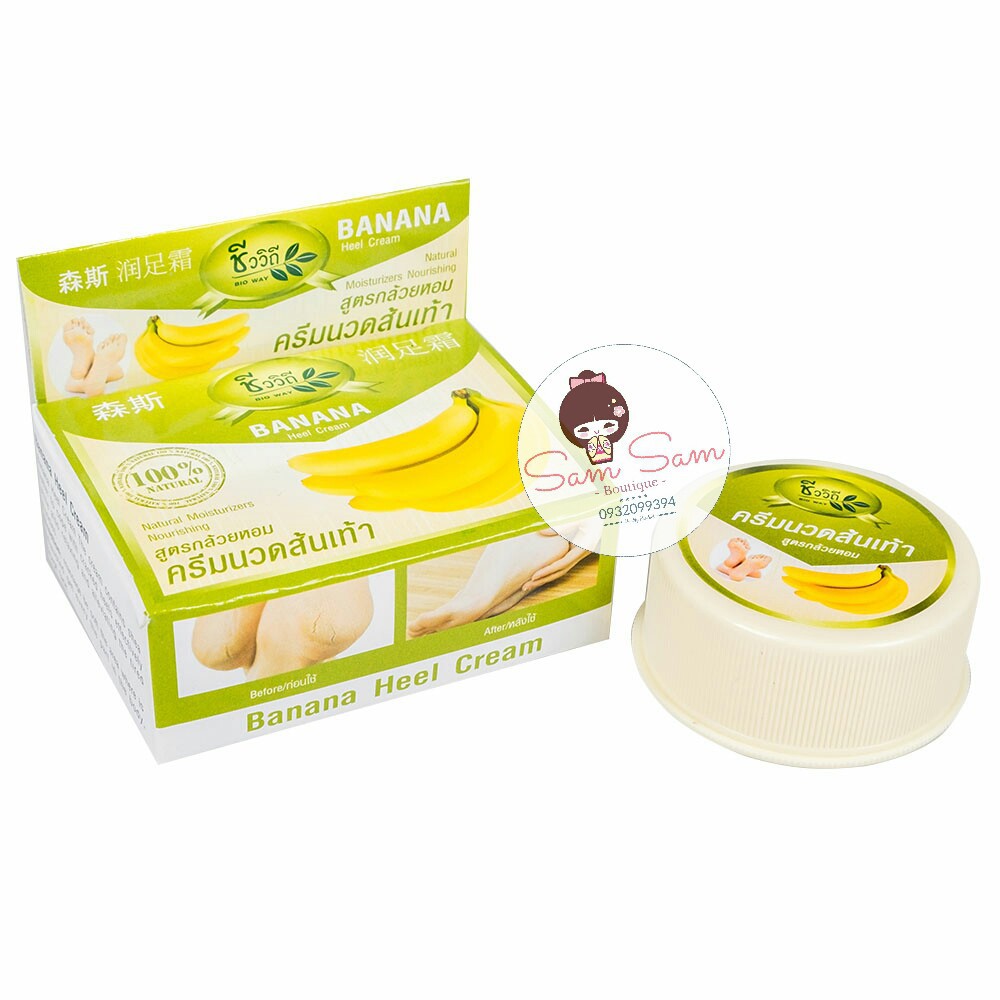 Kem Trị Nứt Gót Chân BANANA HEEL CREAM 30g Thái Lan