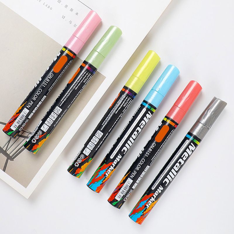 love*4/8/15/20 Colors Acrylic Paint Marker Pen for Album Glass Ceramic Rock Fabric