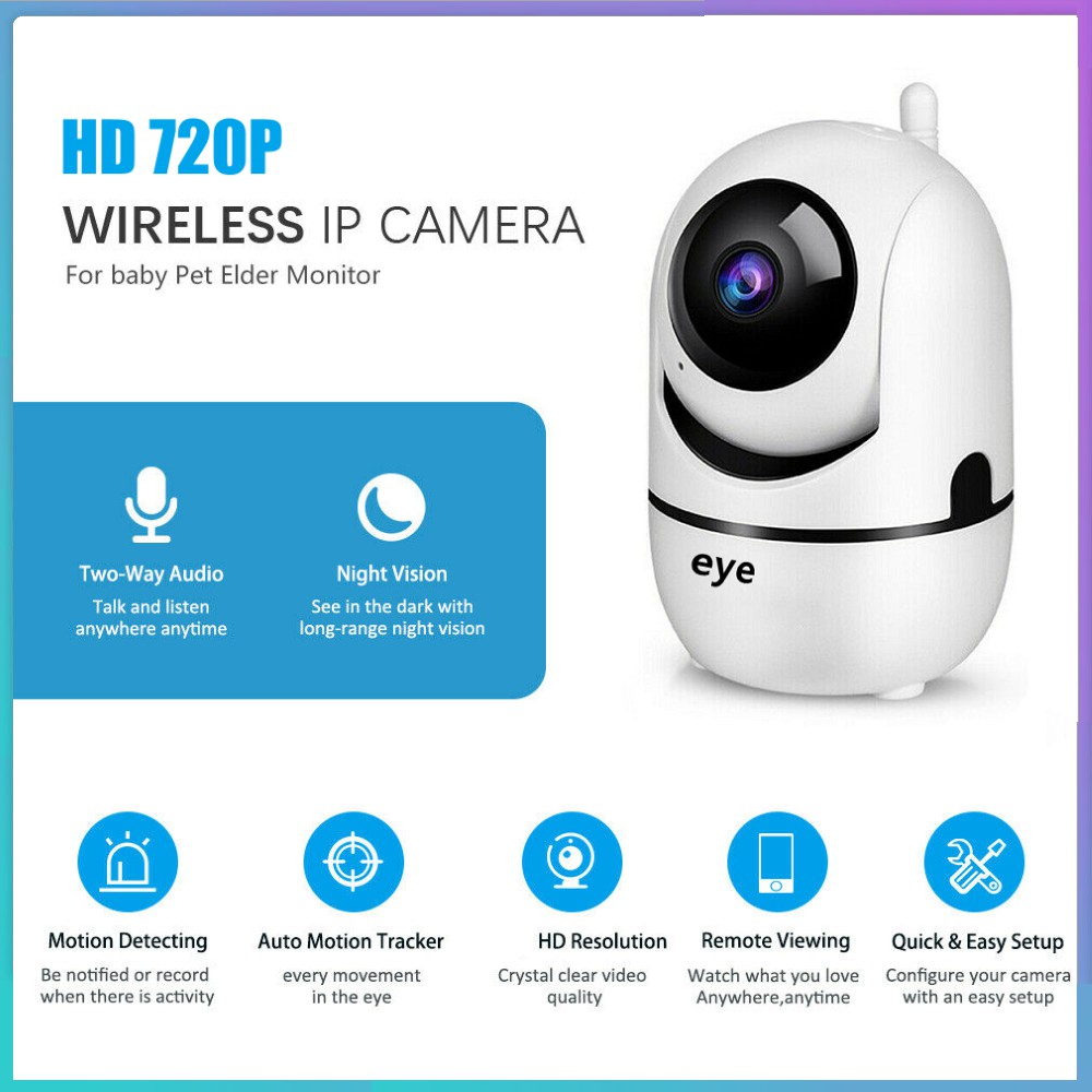 Camera IP Giám Sát An Ninh eye 720P Bảo Hành 12 Tháng (Tùy Chọn Thẻ Nhớ)