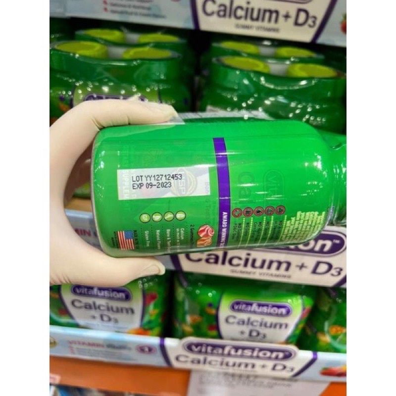 [DATE 02.2023] KẸO DẺO VITAFUSION CALCIUM + D3 500mg + 25mcg 🌟