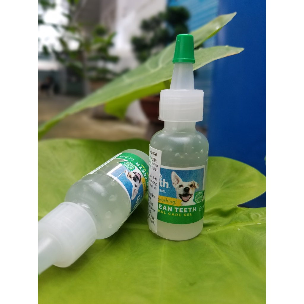 Combo 2 gel vệ sinh răng miệng cho chó làm sạch mảng bám và thơm miệng Tropiclean - 15ml xuất xứ Mỹ