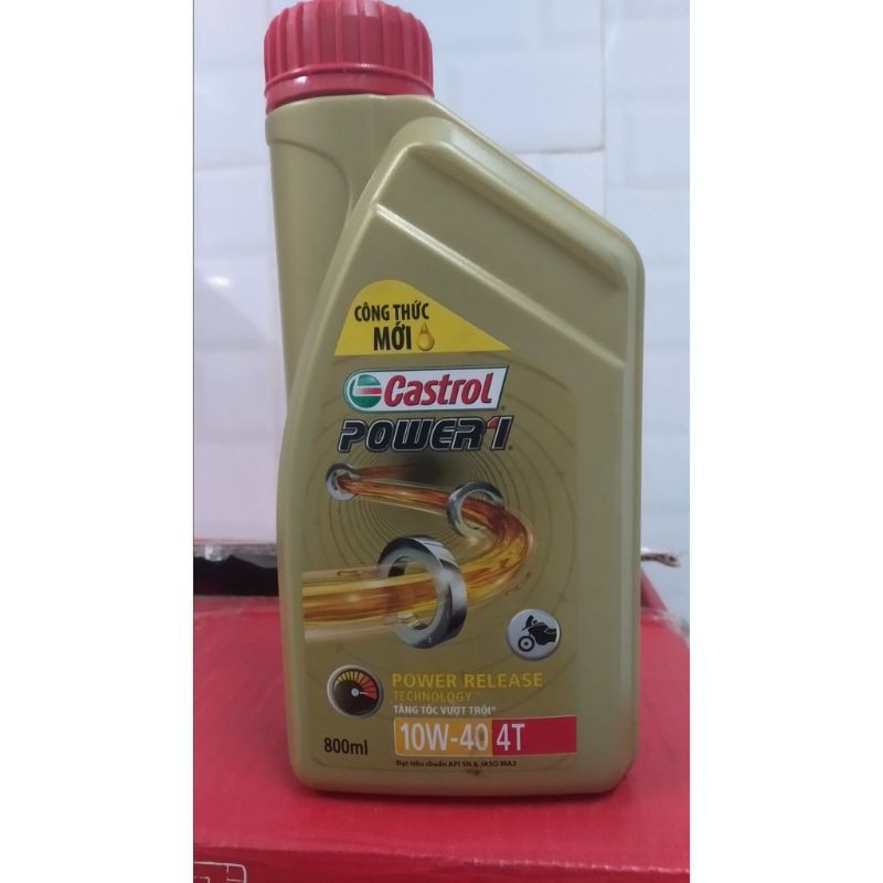 DẦU NHỚT CASTROL POWER1  0.8 L - 800ML XE SỐ