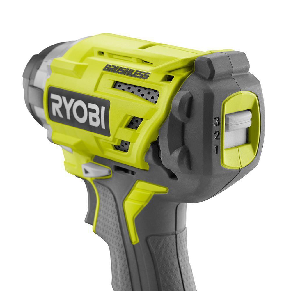 BN. Máy khoan vặn vít Brushless 3 cấp chỉnh lực Ryobi 18v P238 mới 100%.