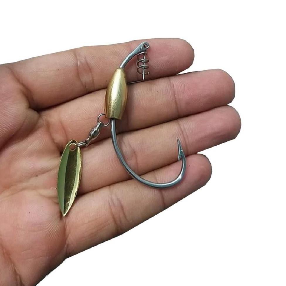 Lưỡi câu cá lóc cao cấp ar15 . lưỡi câu mồi mềm nff câu lure cá lóc chẽm hiệu quả nhất