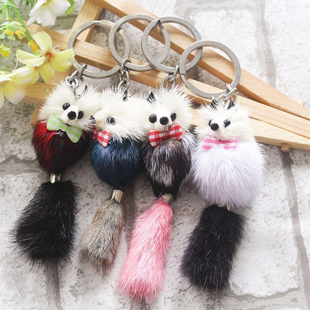 MXGOODS Móc Khóa Banh Lông Xinh Xắn