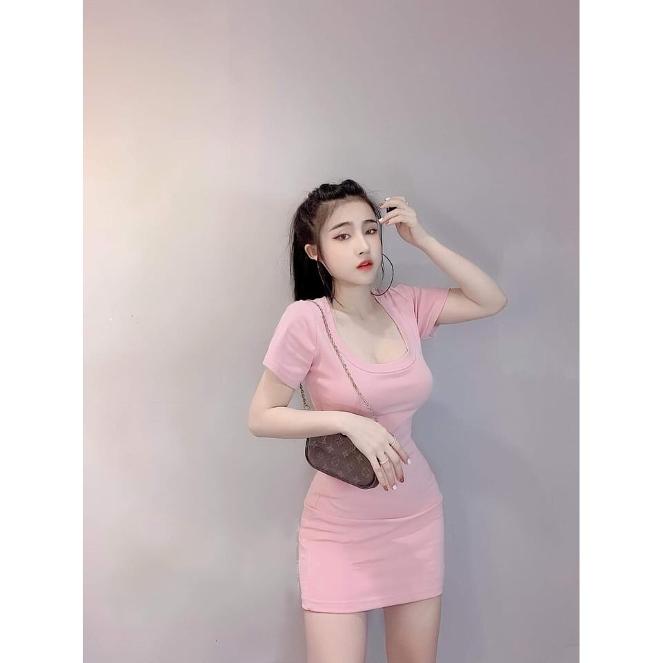 Đầm Body Cổ Tròn Bo Hót Hít | BigBuy360 - bigbuy360.vn