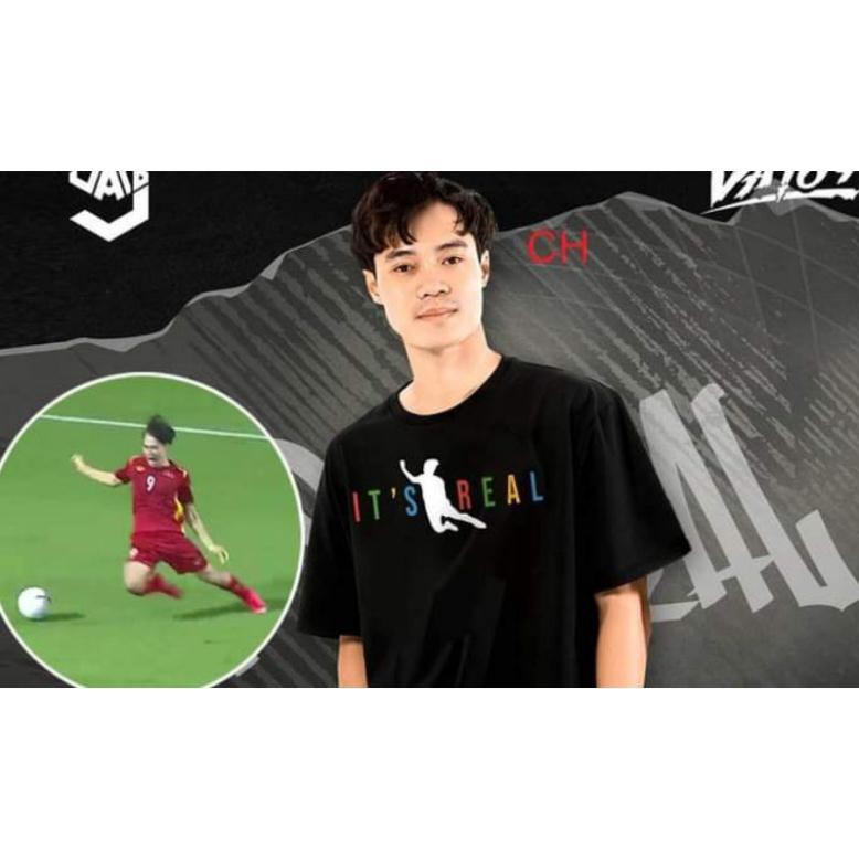 ⚡Áo thun tay lỡ Hottrend Cú sút, Cú ngã Văn toàn It' Real ⚡ Phông nam nữ unisex chất coton Freesize