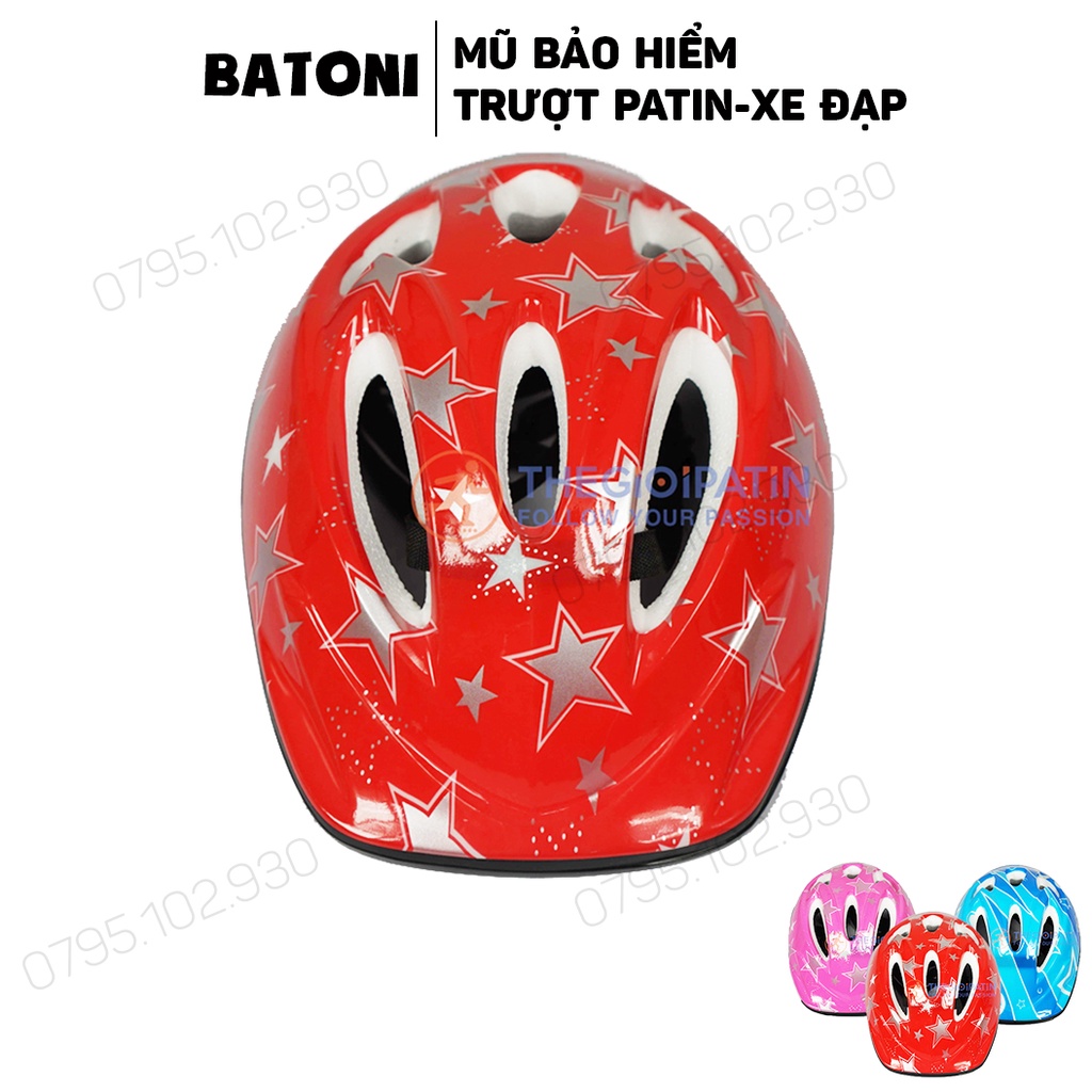 Mũ Bảo Hộ Patin, Mũ Bảo Hiểm Xe Đạp Nhiều Màu Sắc Phù Hợp Cho Cả Bé Trai Lẫn Bé Gái