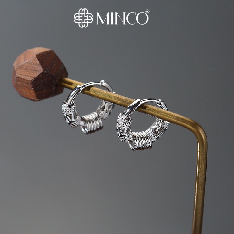 Khuyên tai nam độc đáo Minco Accessories bông tai nam khoen tròn kiểu dáng Hàn Quốc - BT229