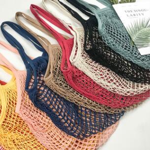 Túi lưới cotton đựng thực phẩm có thể tái sử dụng tiện lợi cho nhà bếp