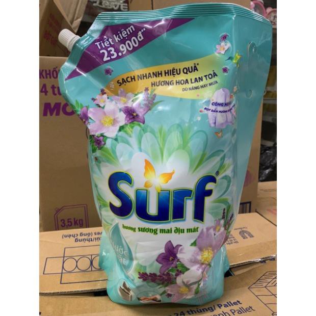 Nước giặt Surf hương sương mai dịu mát 3,3kg