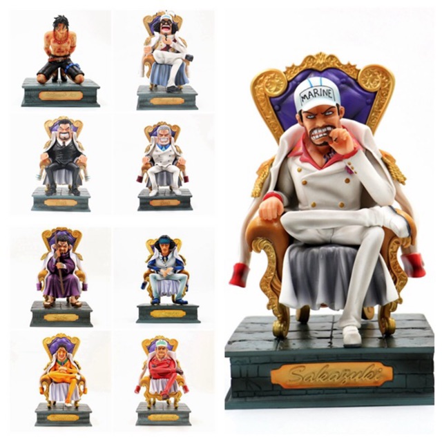 Mô hình Đô đốc hải quân trên đài xử tử Ace trong One piece