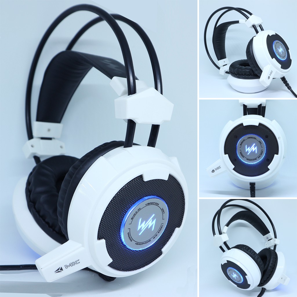 Tai nghe WANG MING 8900LS âm thanh 7.1 chân USB - WM 8900LS màu đen đỏ