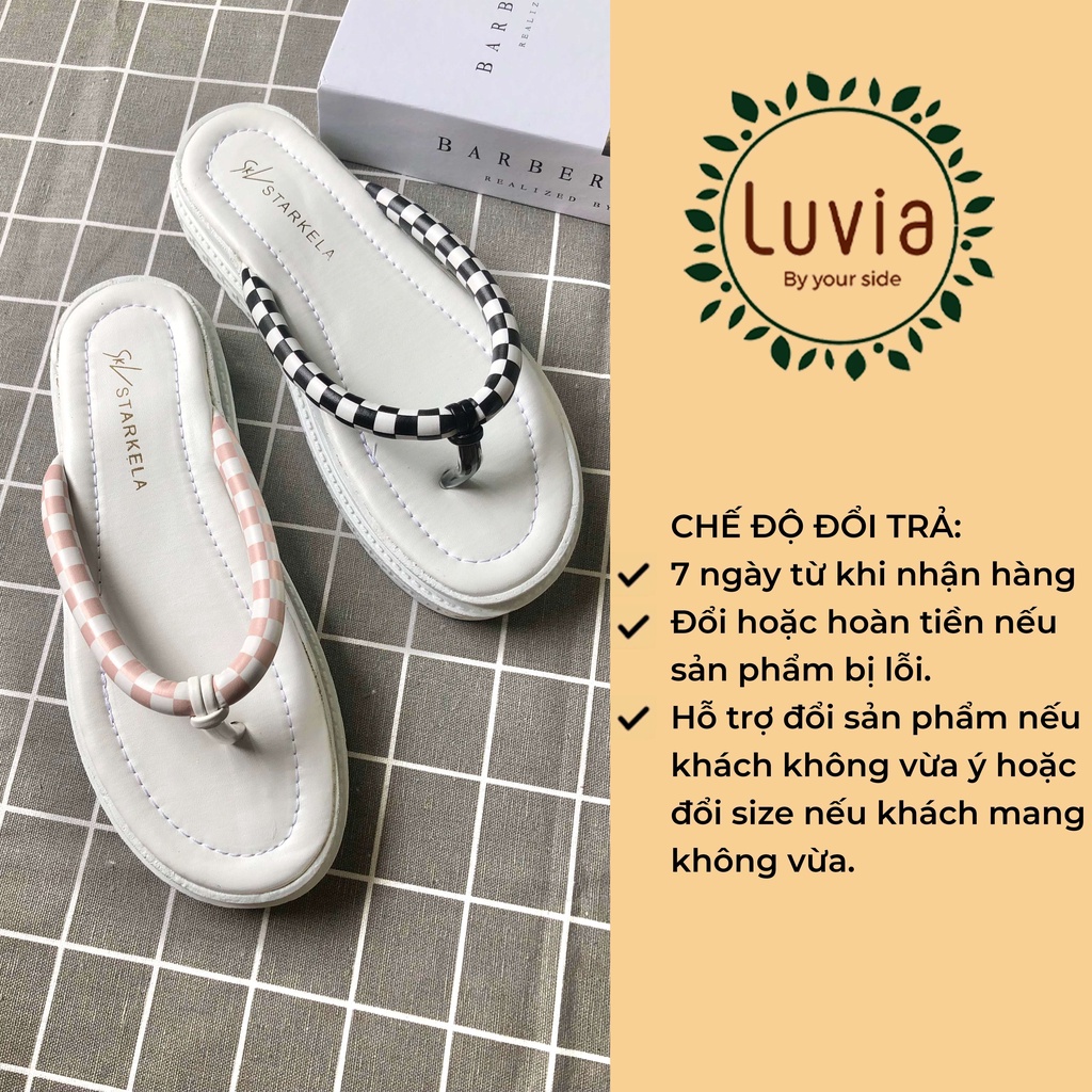 Dép bánh mì xỏ ngón cho nữ Luvia 57DN