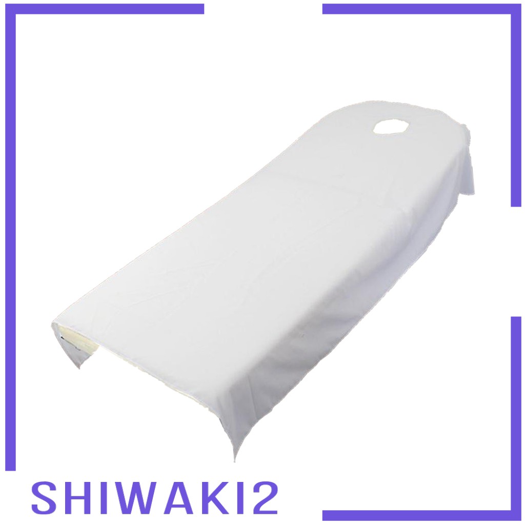 White Polyester Massage Table Sheets - Top Sheet, Flat Bed Sheet Couch Cover