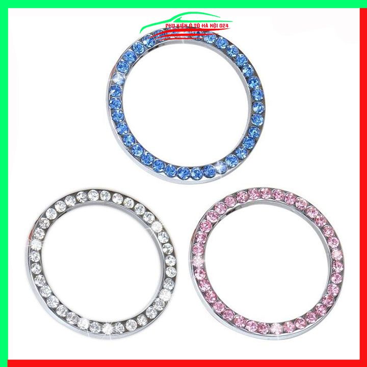 Vòng đính đá trang trí nút khởi động xe hơi