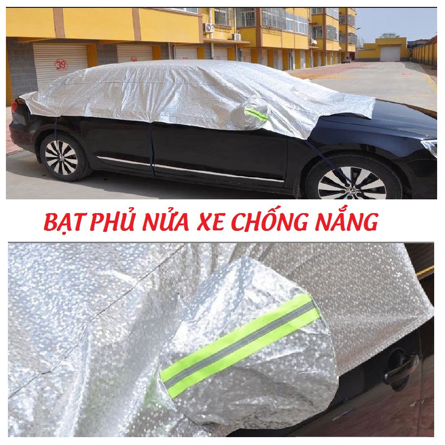 Bạt phủ nóc xe oto SEDAN hàng 5d 3 lớp dày dặn, chống nắng - bạt chống nóng xe xe hơi