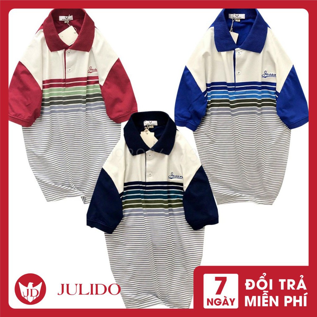 Áo Polo nam phối ngang Trung Niên PEGAS vải cá sấu Cotton xuất xịn -N0- AO POLO NAM | BigBuy360 - bigbuy360.vn