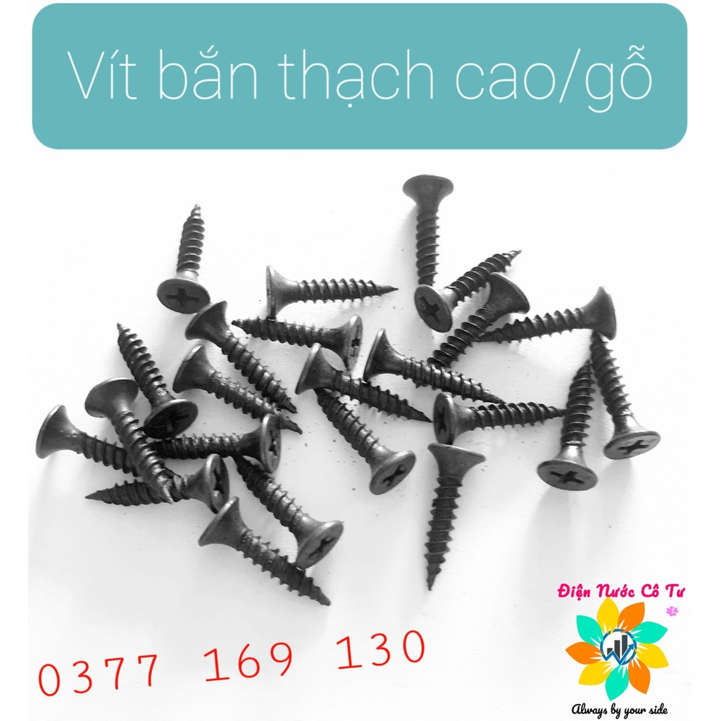 Vít Bắn Tôn Bắn Sắt Đầu Lục Giác 100gram 9k (vít loại 1 đầu vít có chữ D)