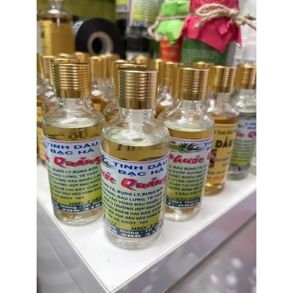 Tinh dầu Bạc hà Nguyên chất Phước Quảng lọ 50ml xông đèn và bôi trưcj tiếp