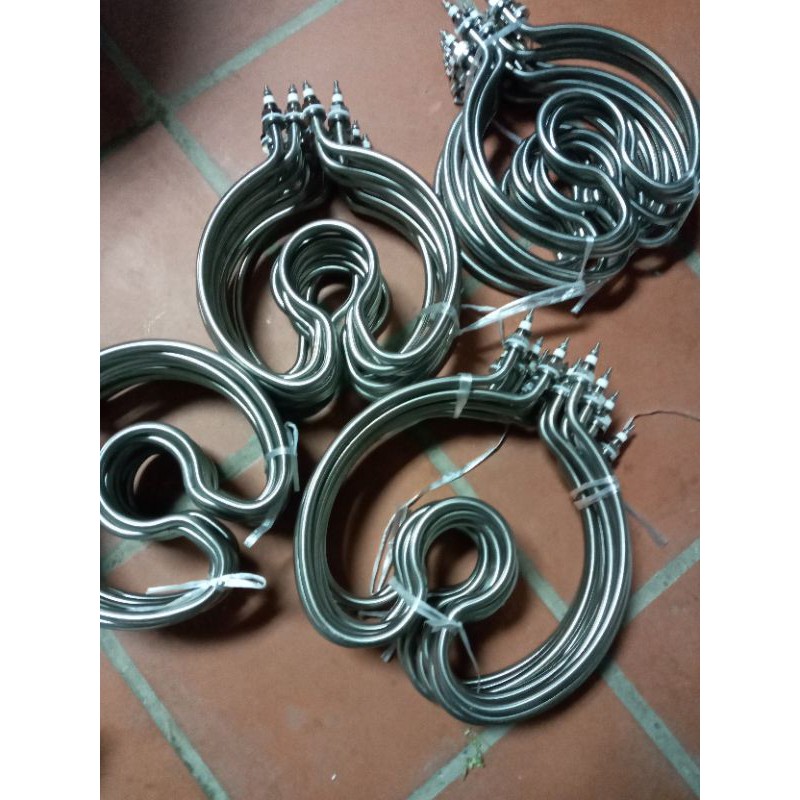 Điện trở đun nước, nồi tráng bánh cuốn, gia nhiệt nước  dạng tim 27cm 3kw 220v