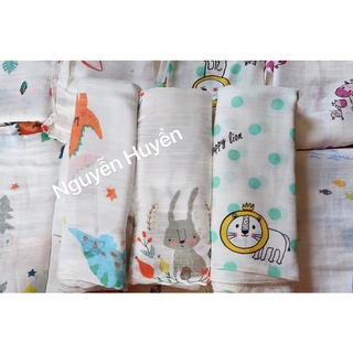 KHĂN ADEN SỢI TRE 2 LƠP CHO BÉ