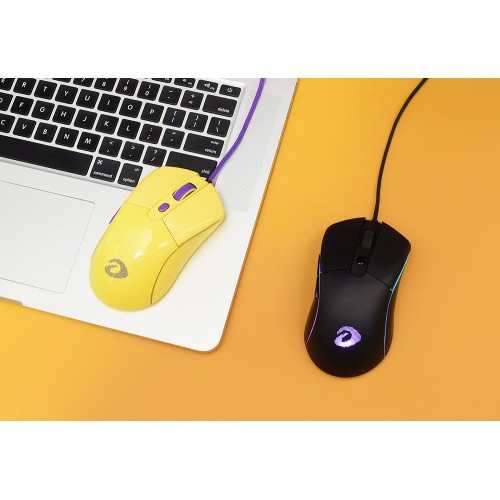 Chuột Gaming Dareu A960 YELLOW - Siêu nhẹ 65 gam (PixArt PMW3389, DPI 16000)