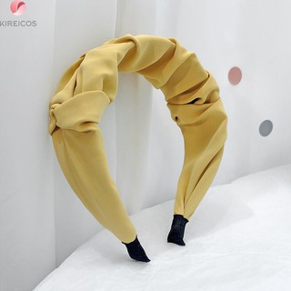Băng Đô Cài Tóc Vải Lụa Xếp Li Siêu Xinh