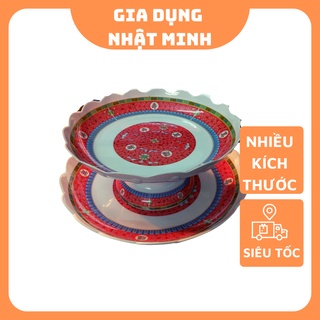 Mâm bồng ngũ quả nhựa phíp, đĩa nhựa bày hoa quả Fataco