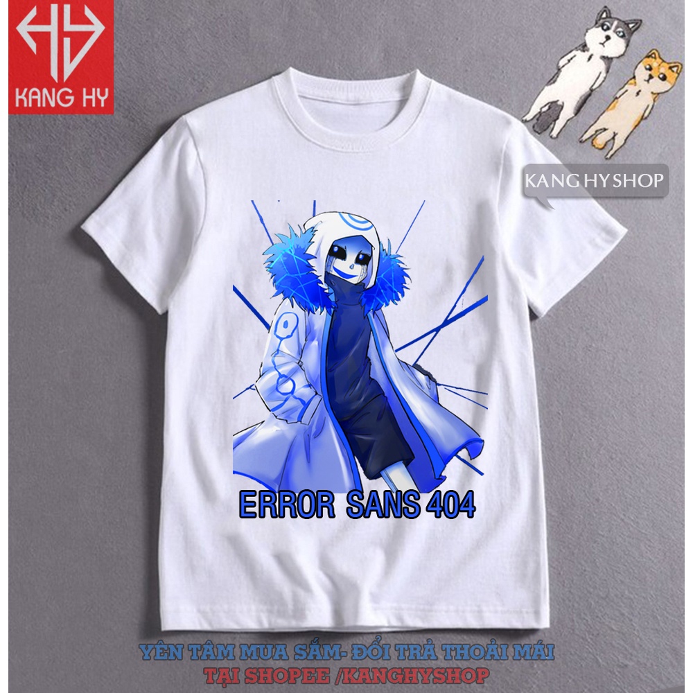 Áo Thun Trẻ Em In Hình Sans Error 404 Cực Chất Vải Mền Mát Kanghyshop