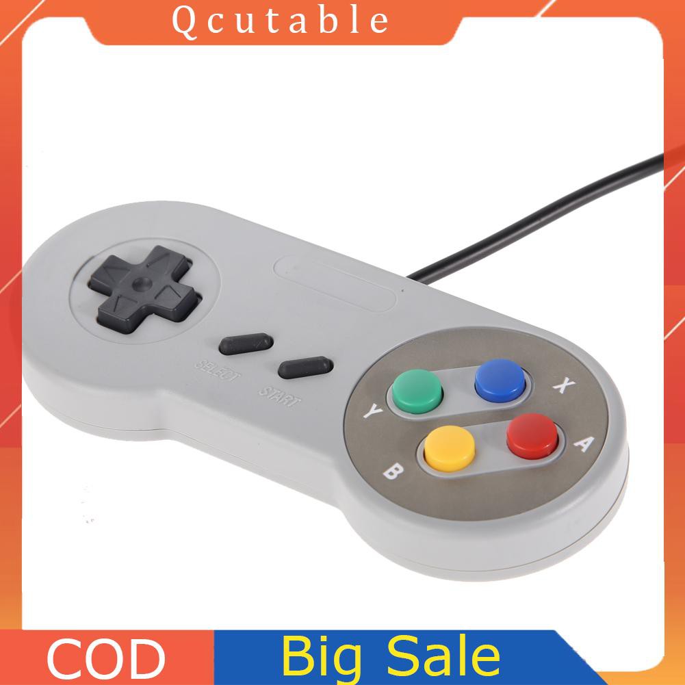 Bộ 2 Tay Cầm Chơi Game Super Nintendo Snes Usb Famicom Cho Pc
