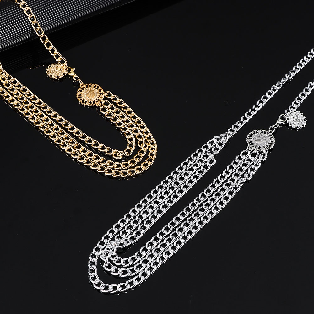 Dây xích đeo thắt lưng bằng kim loại phong cách gothic Bohemian cá tính