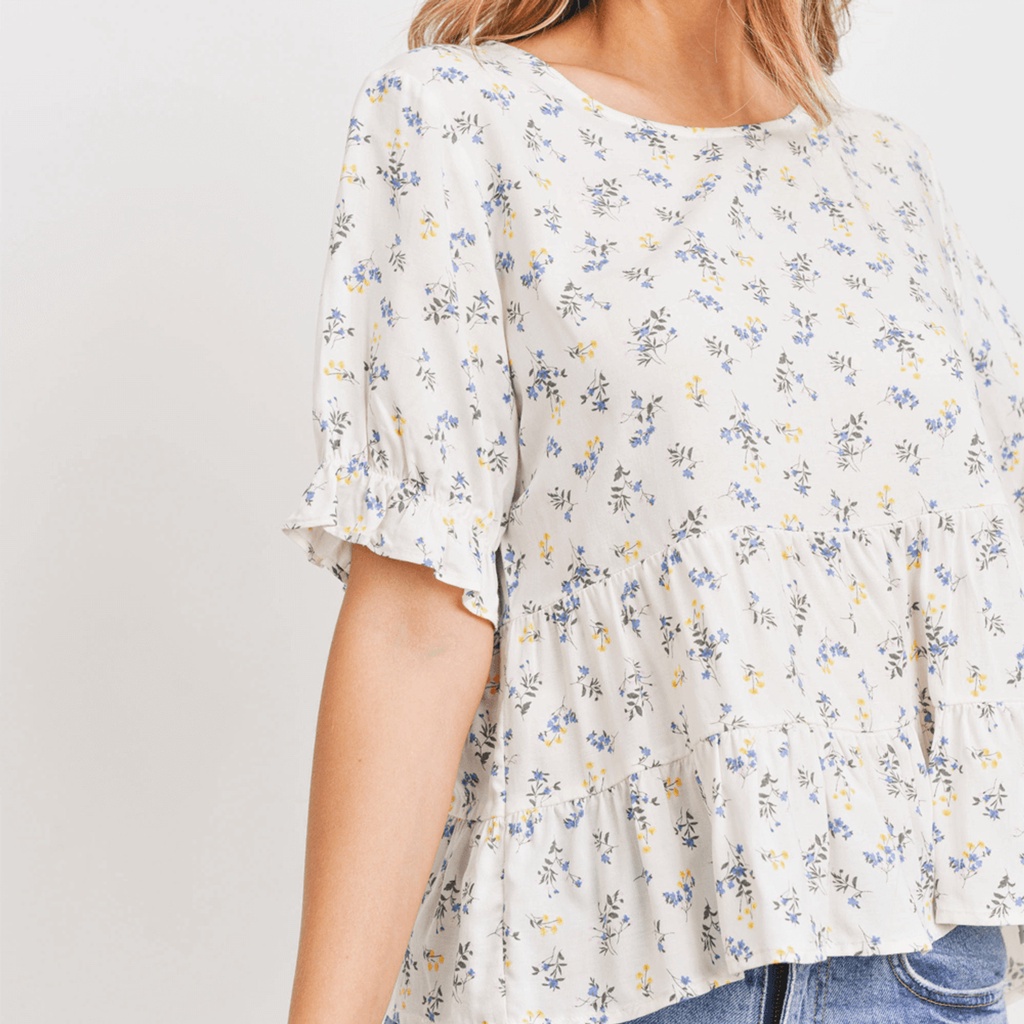 Áo kiểu babydoll P4per Crean xuất xịn