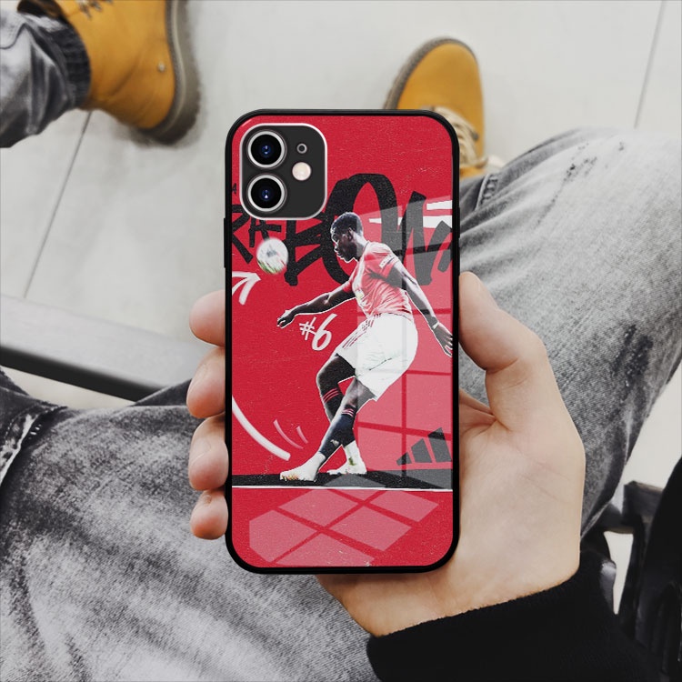 Ốp lưng kính xsportcase Paul Pogba lốp bóng Iphone 7 - Iphone 12 pro max OK-FOO20010341