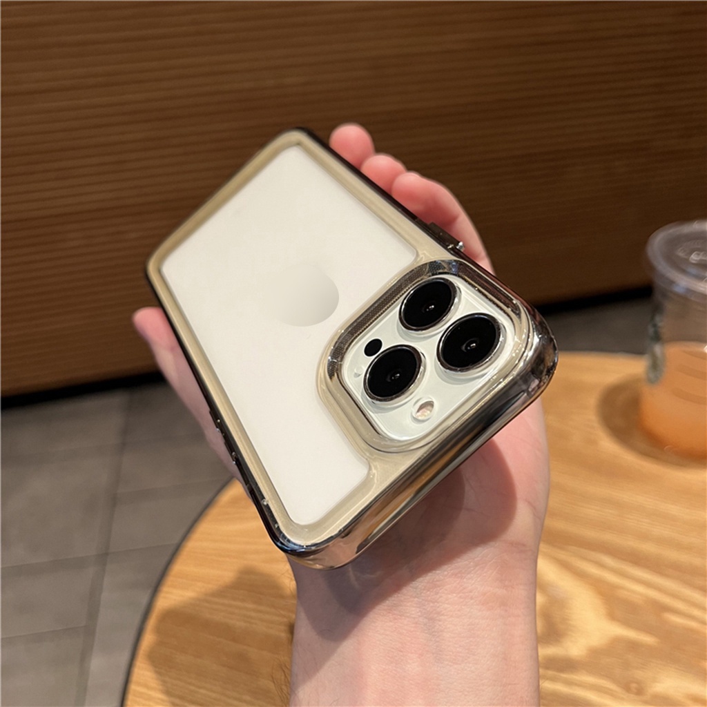 Ốp Điện Thoại Cứng Dày Trong Suốt Chống Rơi Cho iPhone 7 / 7plus / 8/8plus / x / xr/xs/11/12/13pro/max/promax