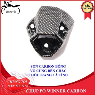 [ẢNH THẬT] Ốp pô ốp bô chụp pô lắp cho xe WINNER sơn tĩnh điện carbon cực bóng, bền màu, đẹp rẻ thời trang cá tính