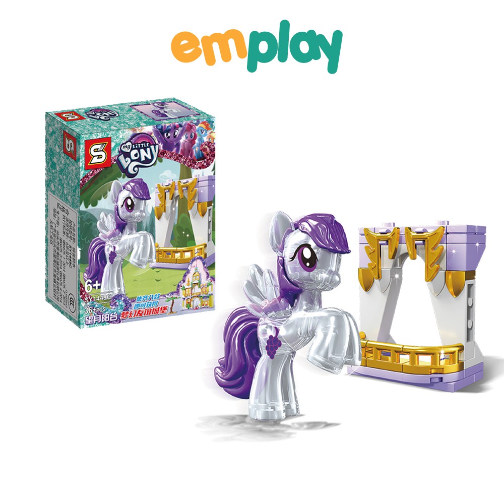 Đồ chơi xếp hình Ngựa Pony Emplay, bộ lắp ráp 17-43 miếng ghép, chất liệu nhựa bền bóng, chắc khỏe, an toàn