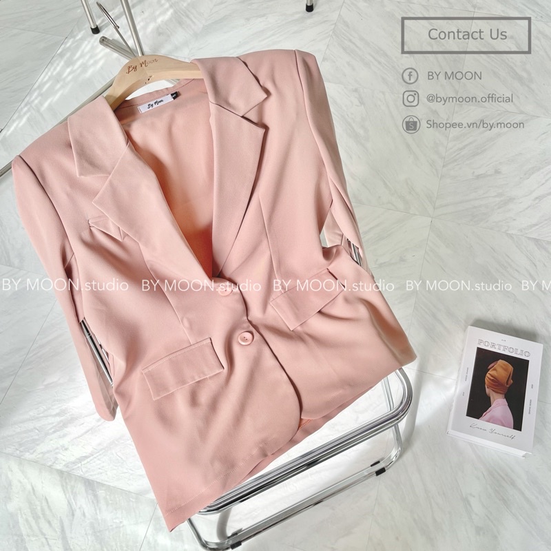 Áo blazer nữ áo vest khoác ngoài kiểu dáng hàn quốc form rộng Ulzzang thời trang thiết kế ảnh thật BY MOON - AK003 | BigBuy360 - bigbuy360.vn