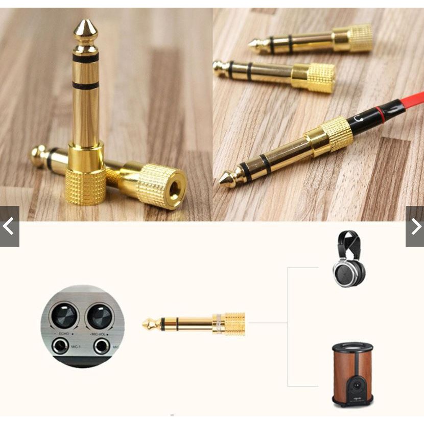 Đầu chuyển audio 6.5mm sang 3.5mm stereo