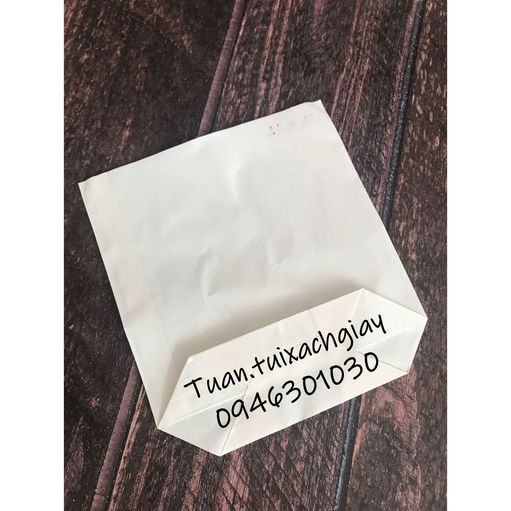 100 cái túi giấy trắng 12x12